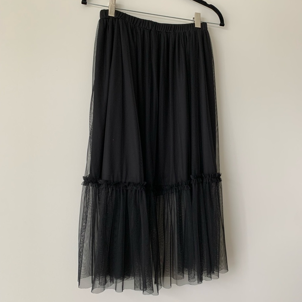 Black tulle skirt